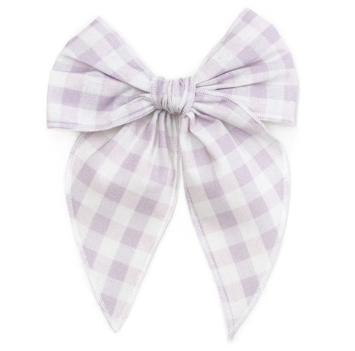 Party Girl Bow - Purple Gingham