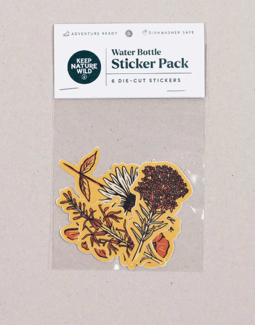 Nature Study Water Bottle Sticker Pack | Wildflowers