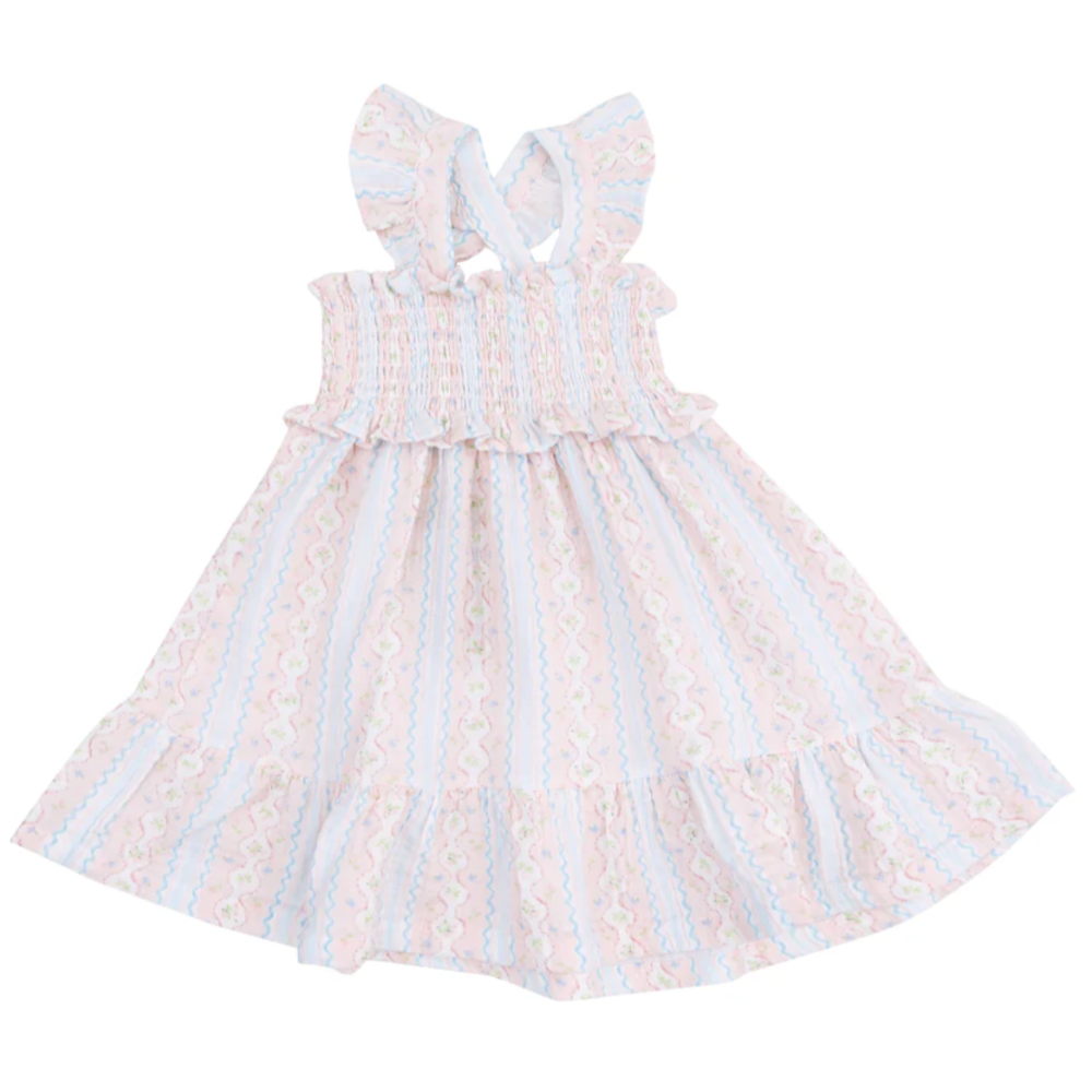Ogee Floral Smocked Ruffle Sundress