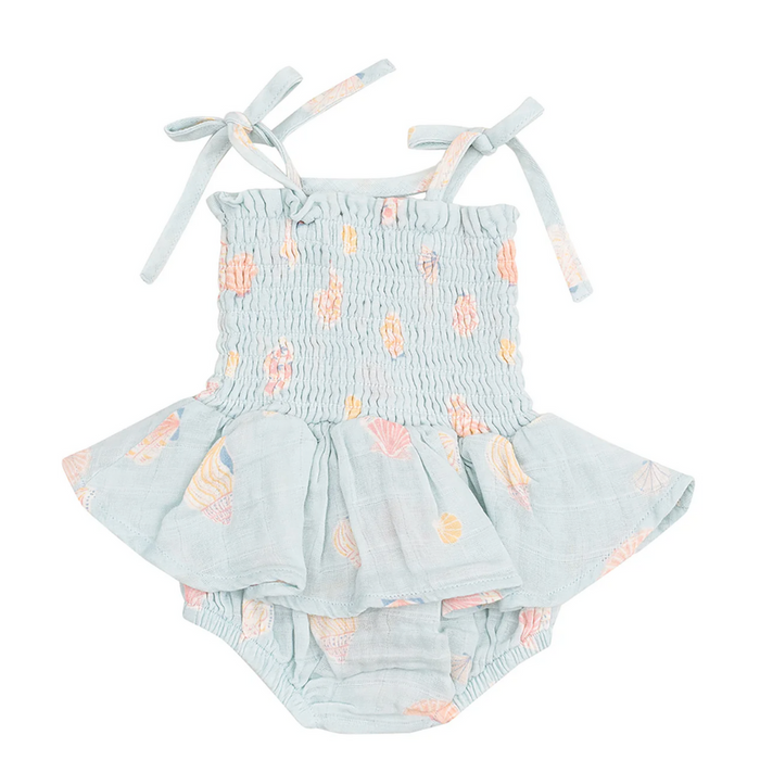 Pretty Seashells Smocked Bubble W/ Skirt