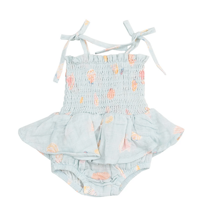 Pretty Seashells Smocked Bubble W/ Skirt