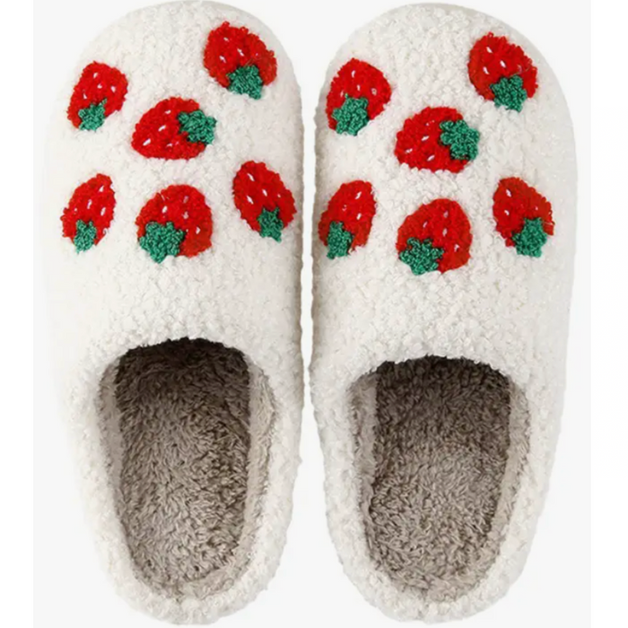 Strawberry Knit Flurry Slippers no