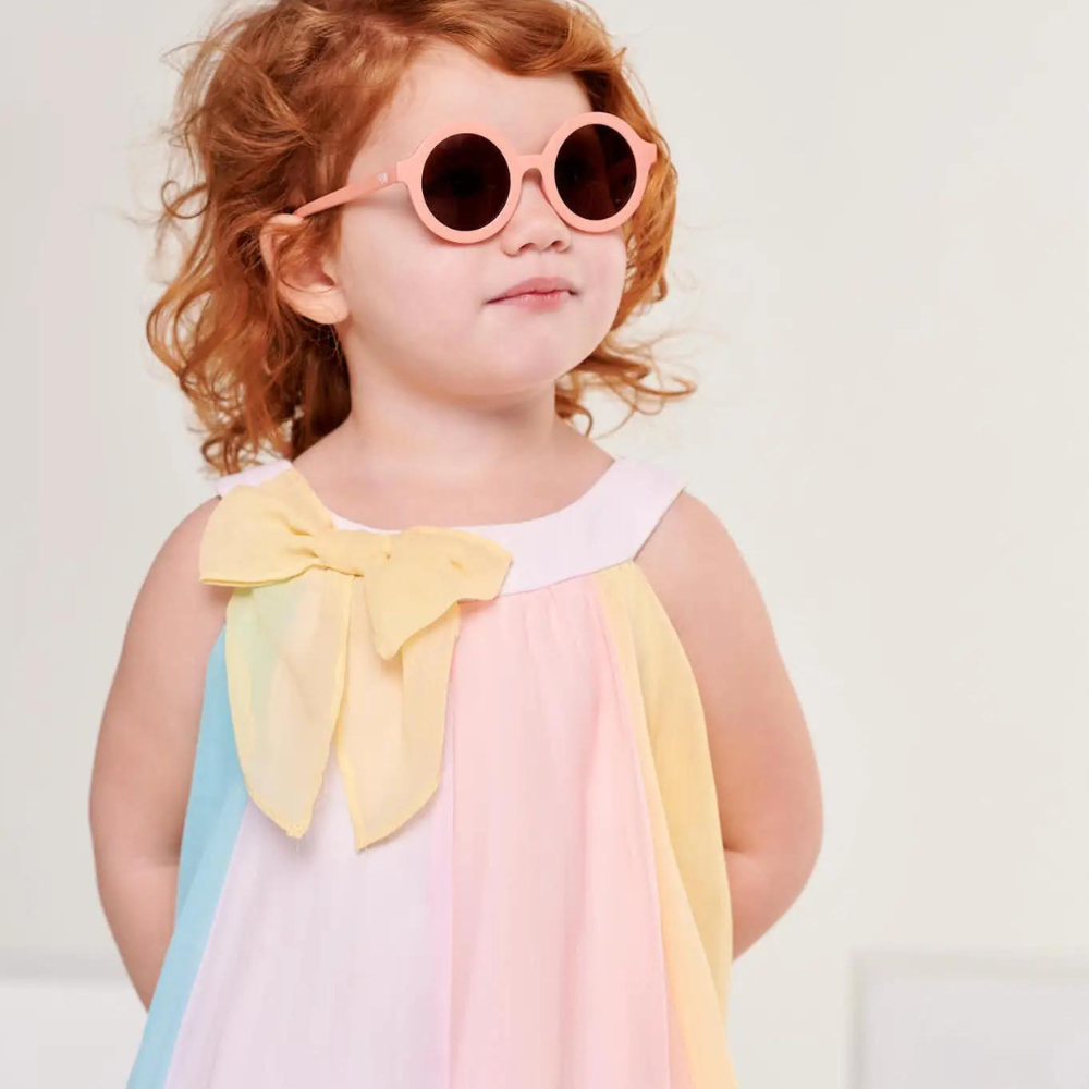 Euro Round Peachy Keen Sunglasses with Amber Lens