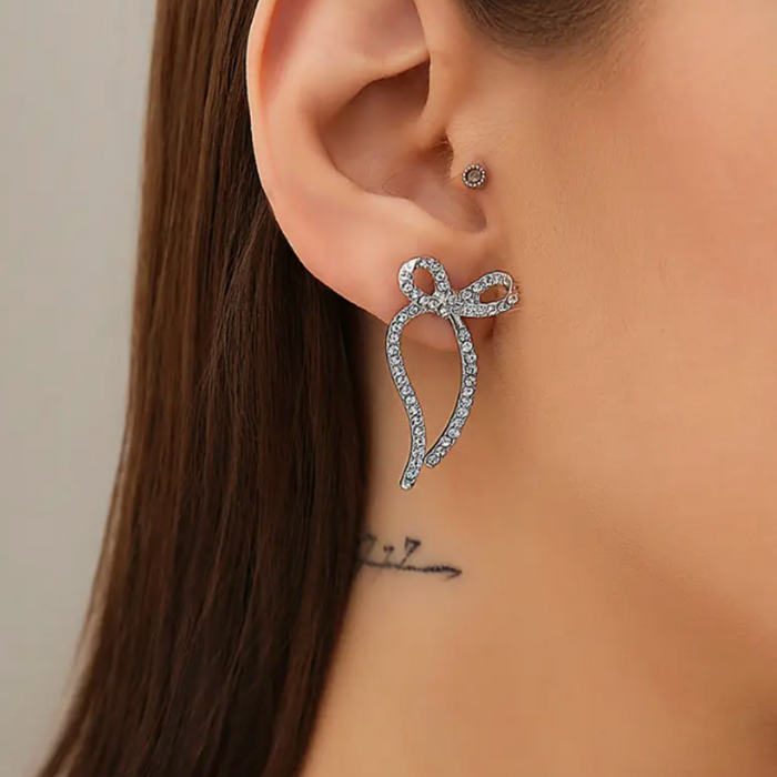 Bow Diamond Earrings