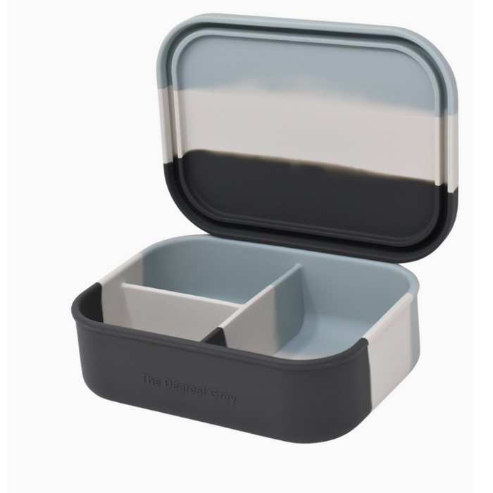 Silicone Bento Box- Blue Tie Dye