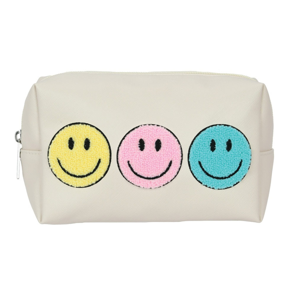 Happy Check Cosmetic Bag Trio