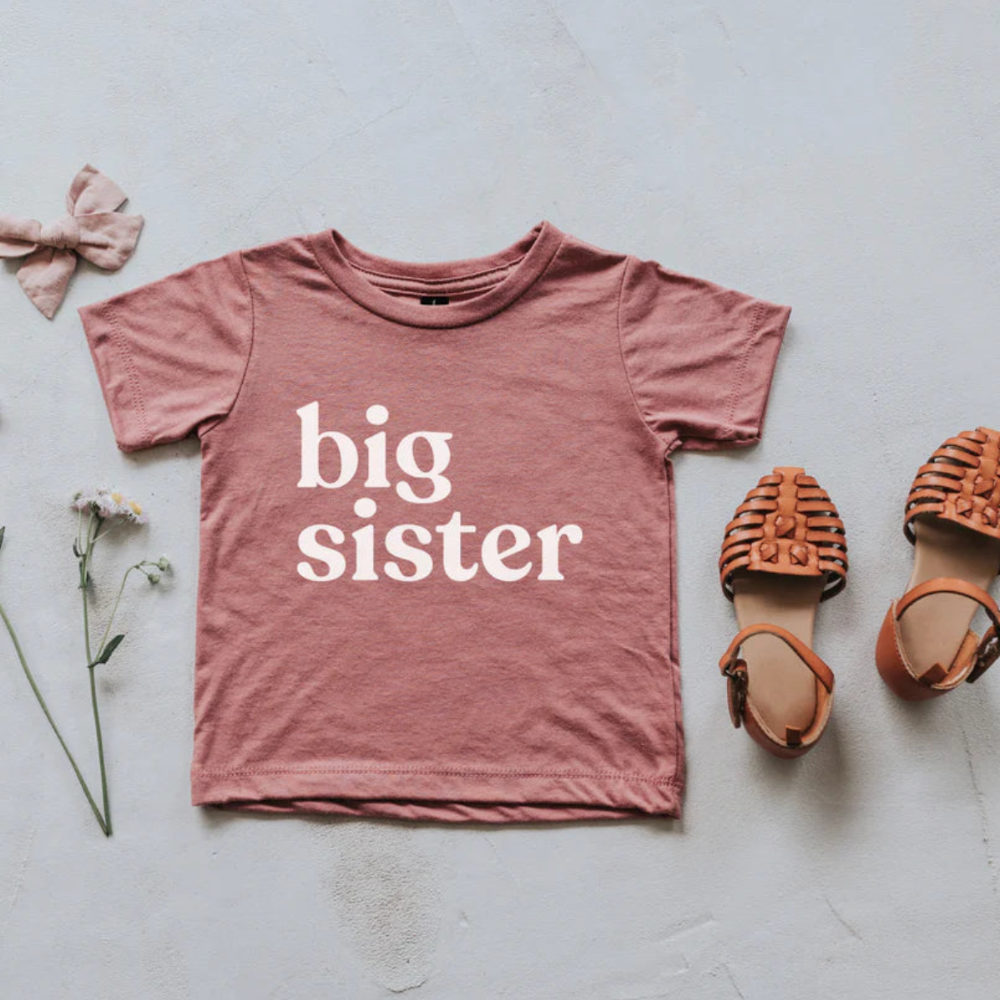 Big Sister Tee-Mauve