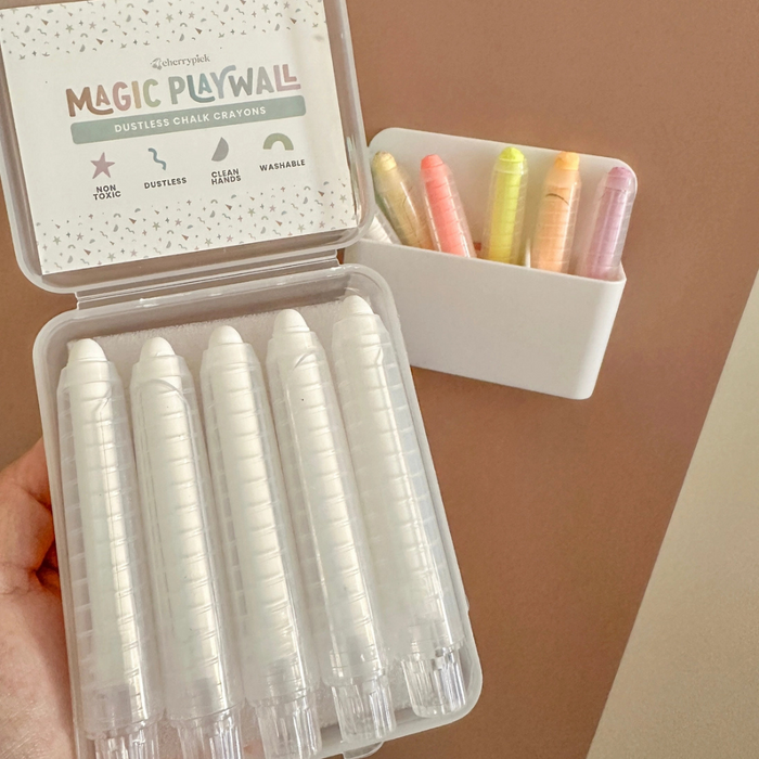 Dustless Chalk Crayons- White