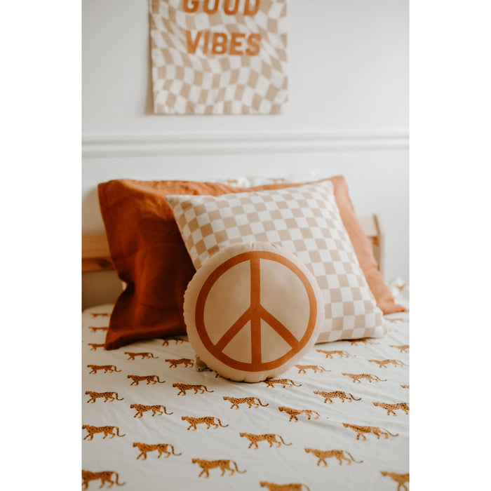 Peace Pillow - Peach
