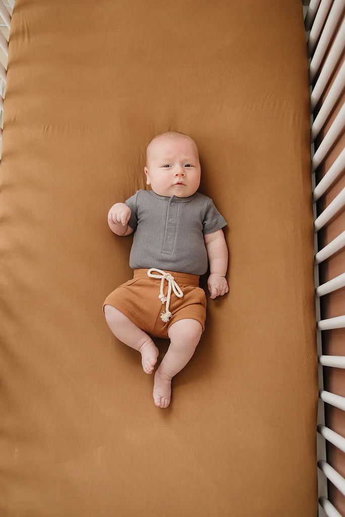 Mustard crib hot sale sheet