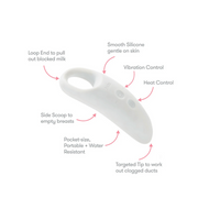 2 in 1 Heat & Vibration Lactation Massager