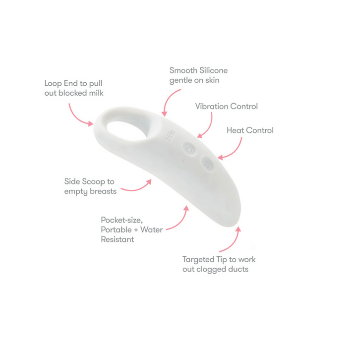 2 in 1 Heat & Vibration Lactation Massager