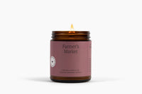 Farmer's Market Essential Oil Beeswax Jar Candle: Non-Toxic