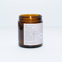 Fresh Linen Essential Oil Beeswax Jar Candle: Non-Toxic