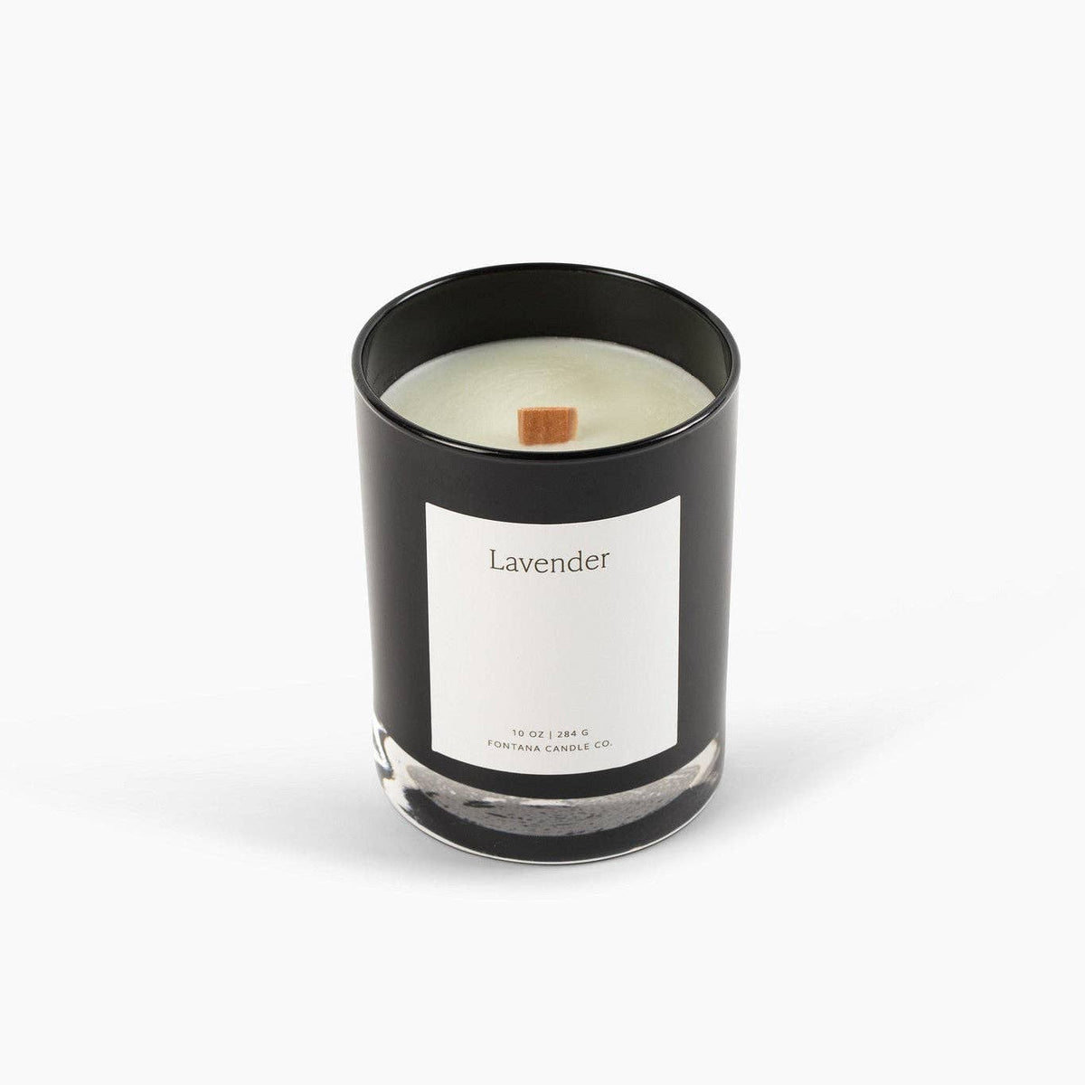 Lavender Beeswax & Essential Oil Noir Black Glass Candle