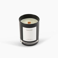 Lavender Beeswax & Essential Oil Noir Black Glass Candle