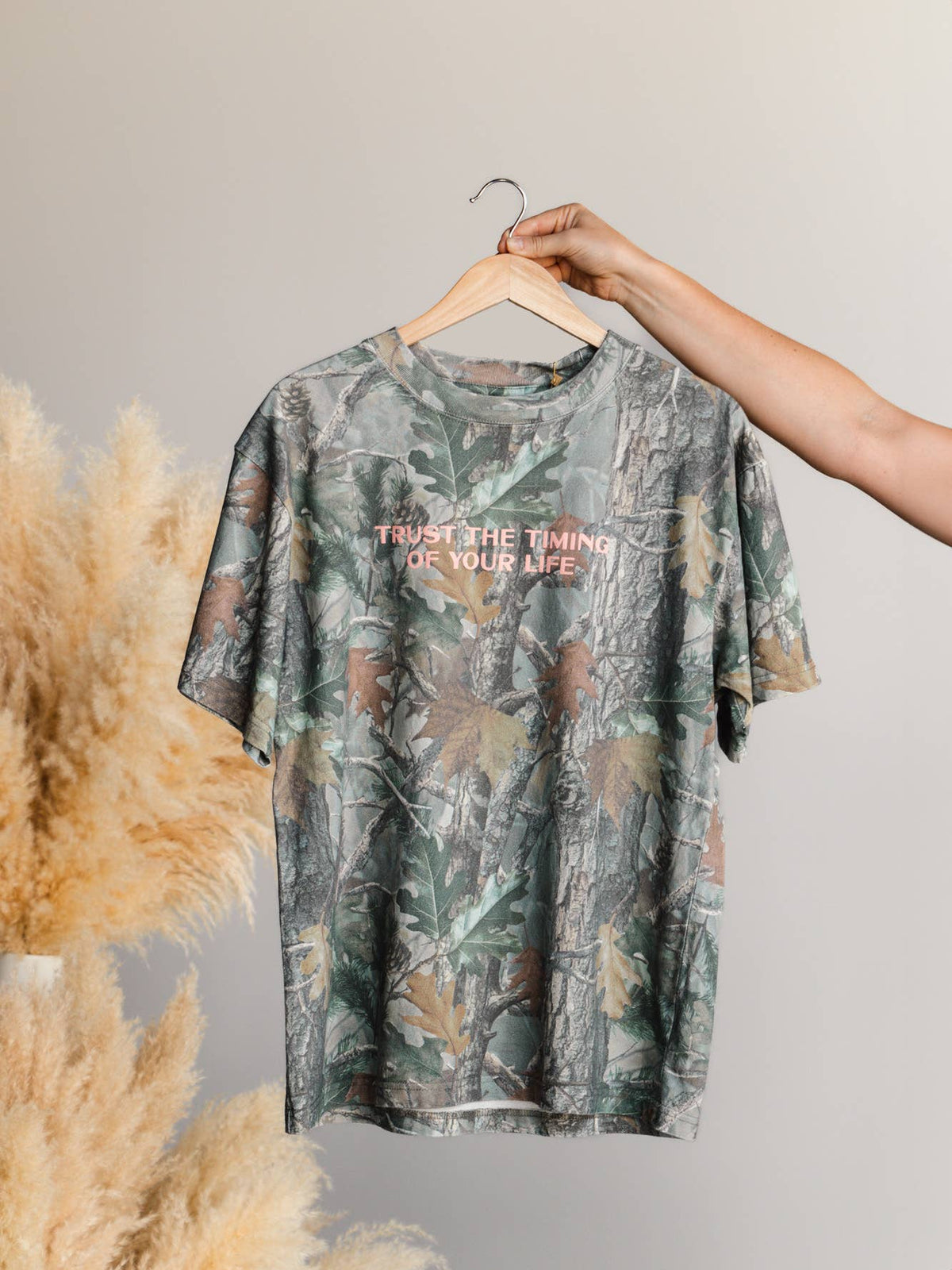Exactly Where Oversized Camo Tee