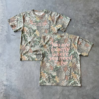 Exactly Where Oversized Camo Tee