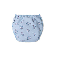 Swim Diaper +Wet bag: Blue Little Seagull