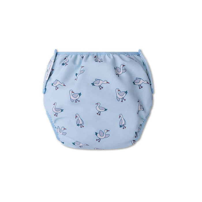 Swim Diaper +Wet bag: Blue Little Seagull