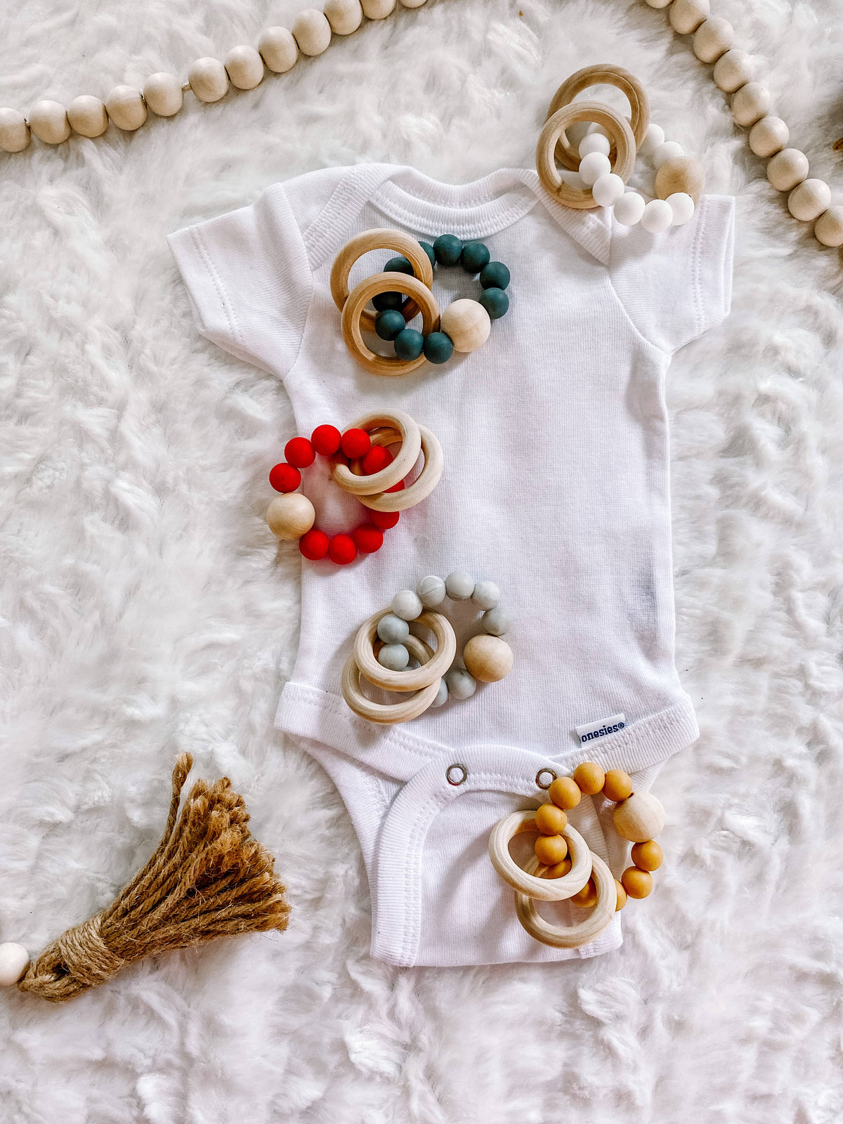 Teething Ring Baby Announcement Photo Prop
