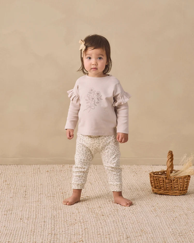 RUFFLE LONG SLEEVE TEE FLEUR + RUFFLE LONG SLEEVE TEE FLEUR