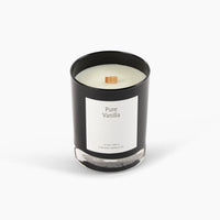Pure Vanilla Beeswax & Essential Oil Noir Black Glass Candle