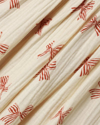 SABRINA MINI DRESS PEPPERMINT BOWS