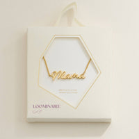 Mama Script Necklace in Gold or Silver
