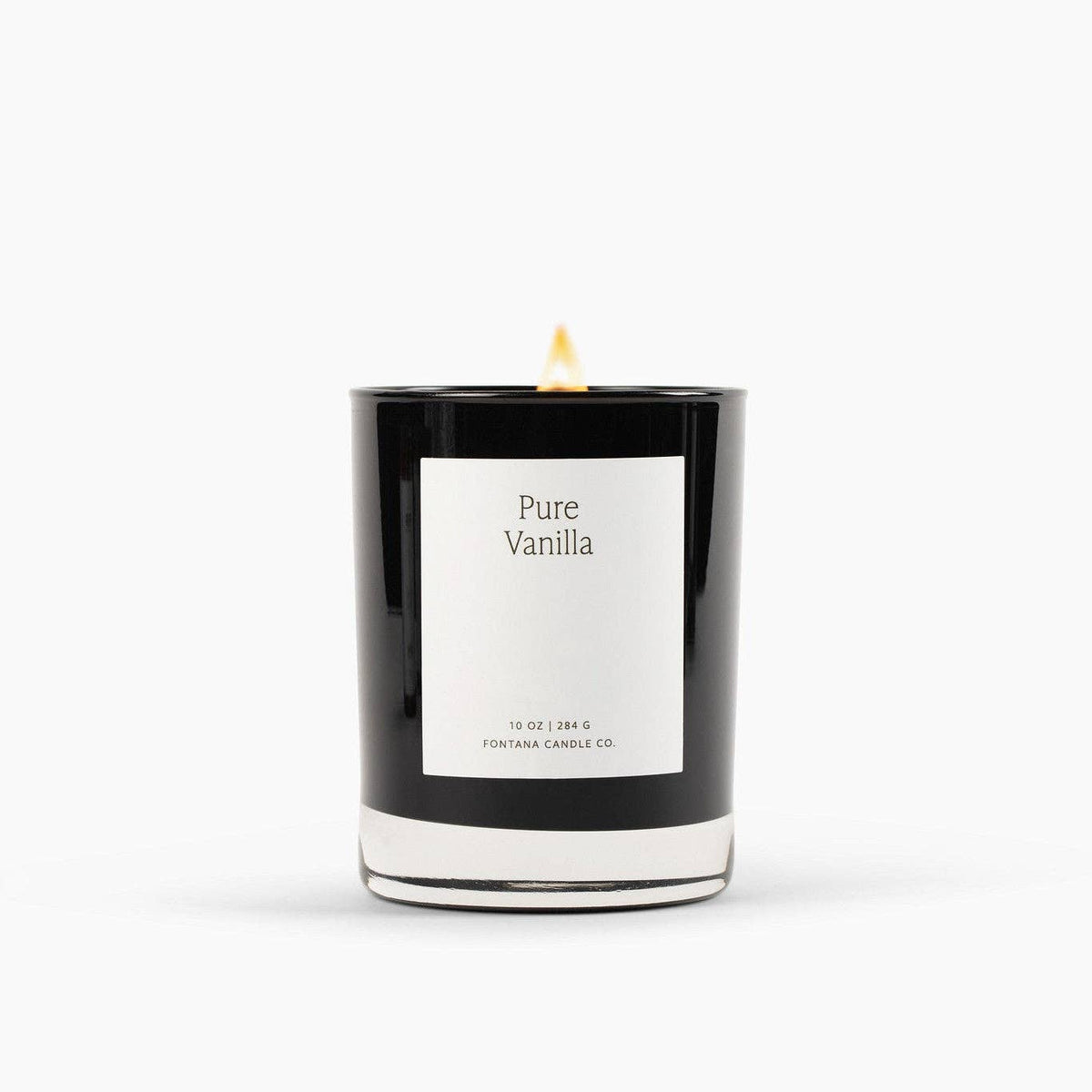 Pure Vanilla Beeswax & Essential Oil Noir Black Glass Candle