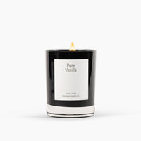 Pure Vanilla Beeswax & Essential Oil Noir Black Glass Candle