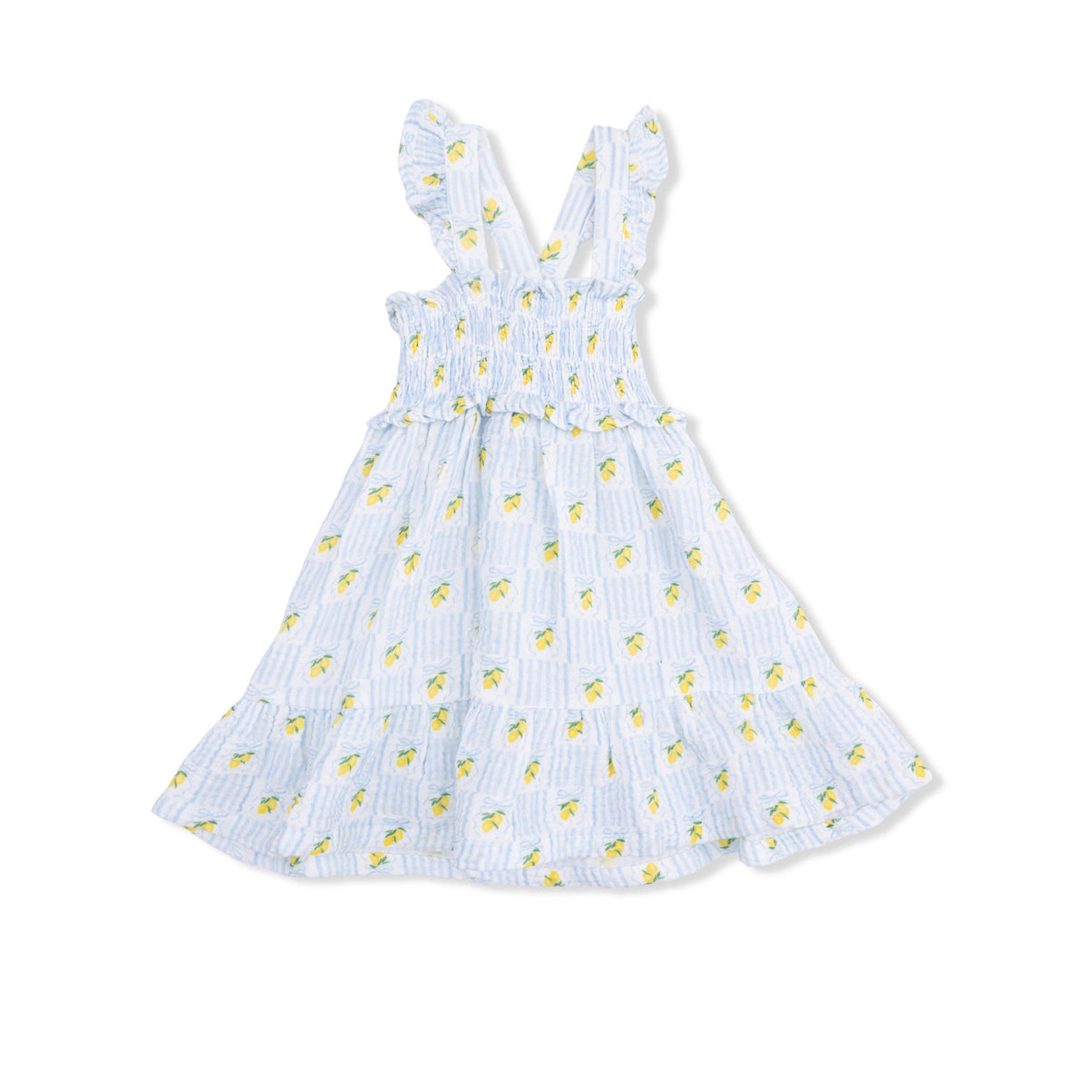 Lovely Lemons - Smocked Ruffle Sundress with Bloomer