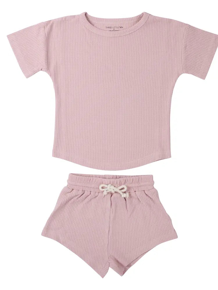 Rose Pink Waffle Set (6T)