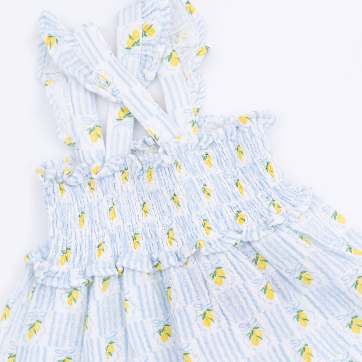 Lovely Lemons - Smocked Ruffle Sundress with Bloomer