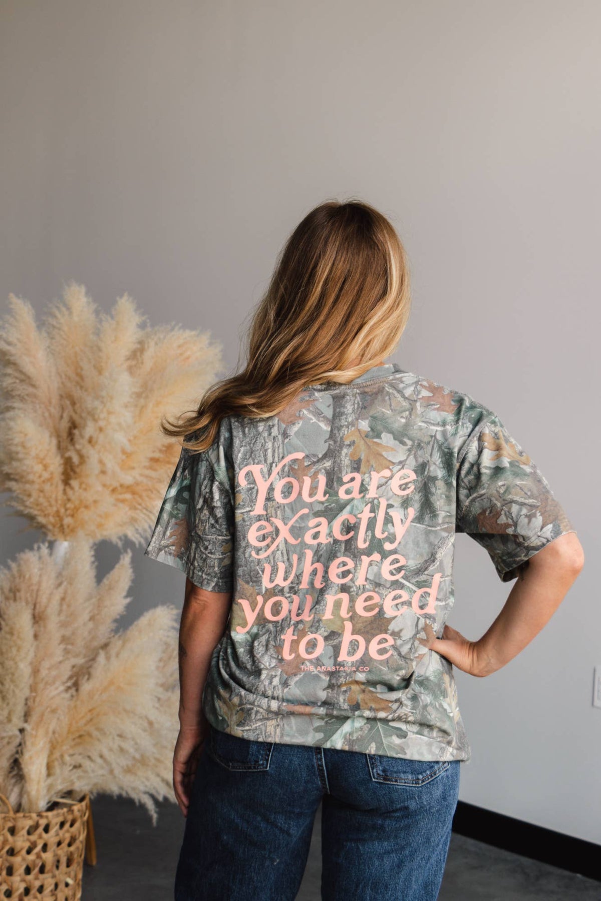 Exactly Where Oversized Camo Tee