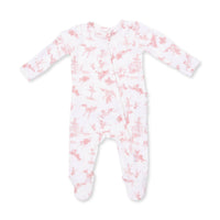 Ballet Toile - 2 Way Ruffle Back Zipper Footie