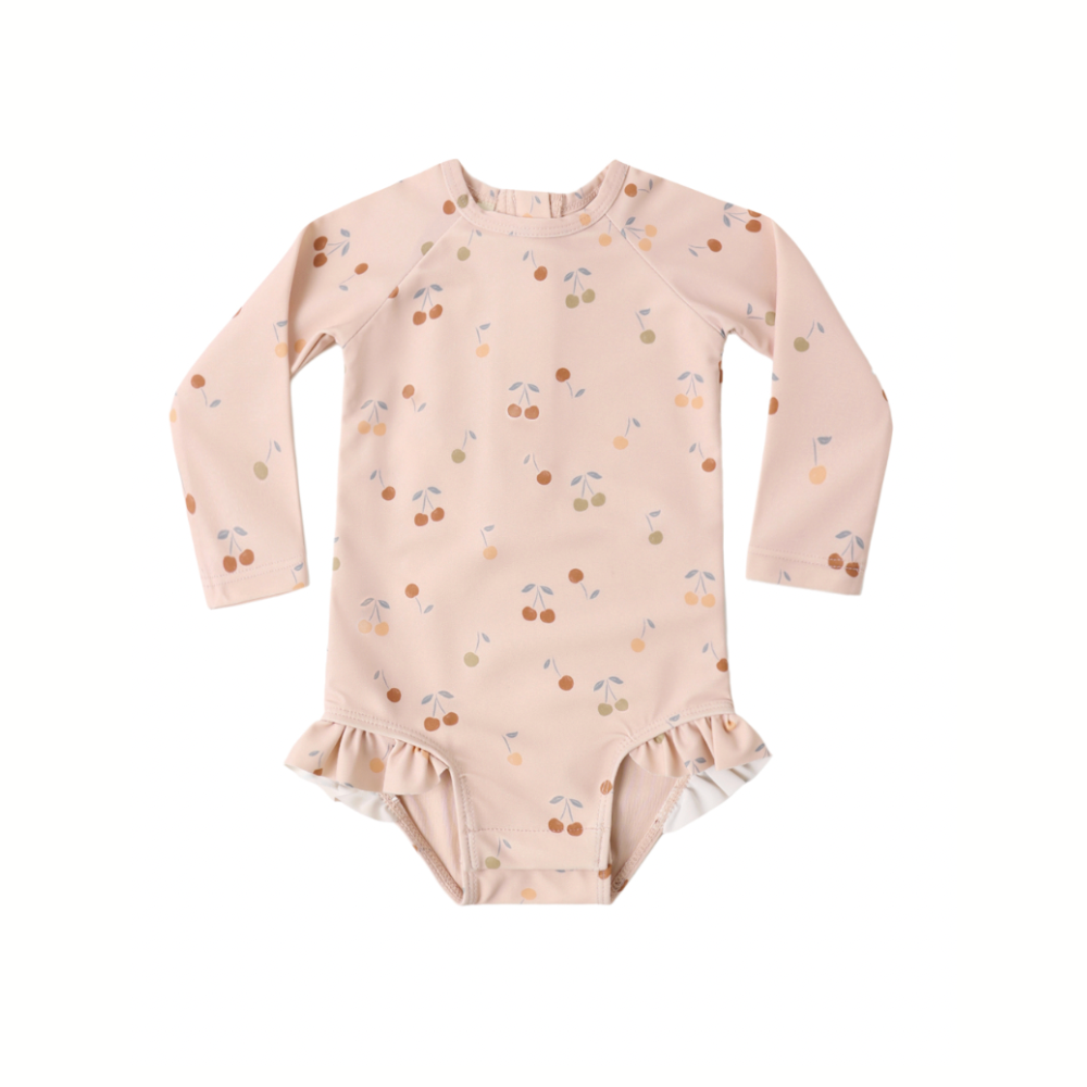 OLIVIA RASHGUARD ONE-PIECE CHERRIES
