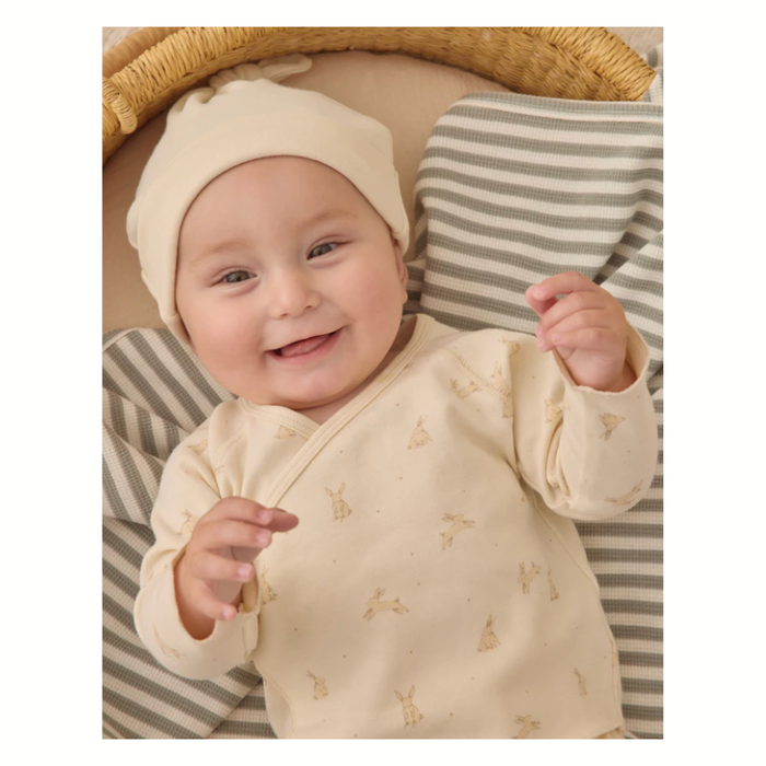 KNOTTED BABY HAT NATURAL