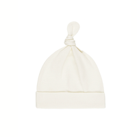 KNOTTED BABY HAT NATURAL