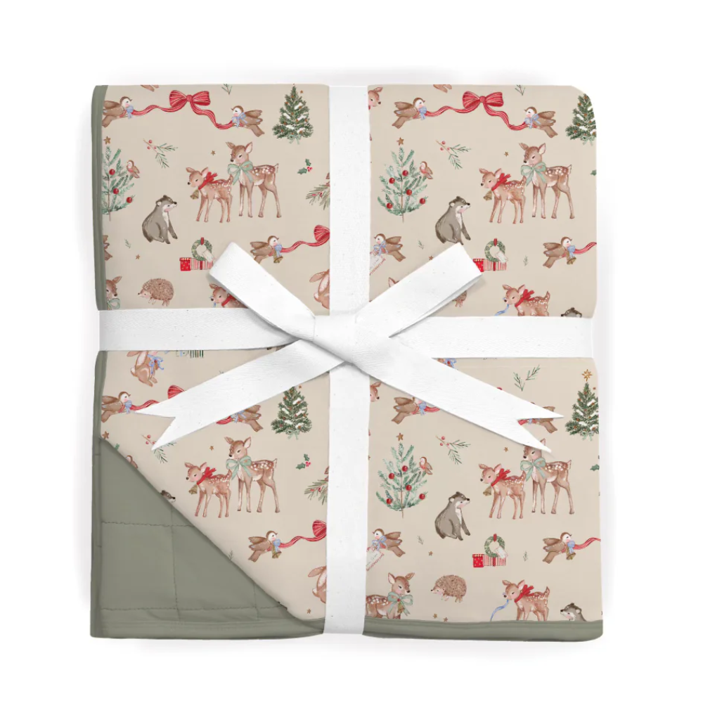 PREORDER - Woodland Noel Quilted Blanket