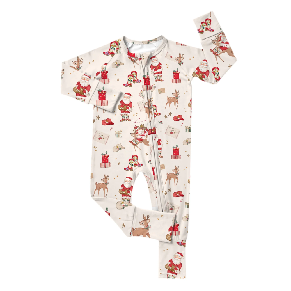 PREORDER - Ho-Ho Howdy Zipper Romper