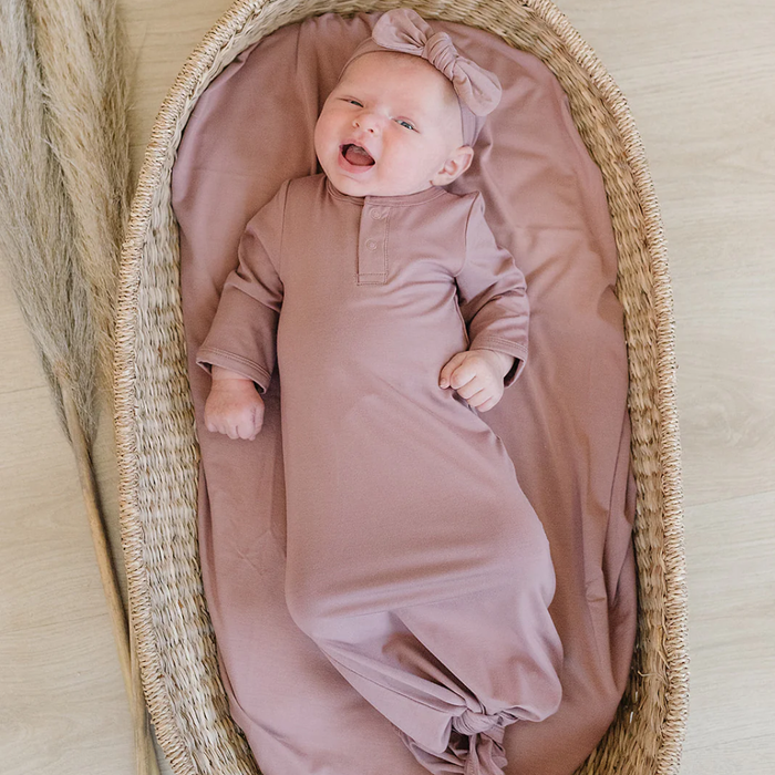 Dusty Rose Bamboo Knot Gown