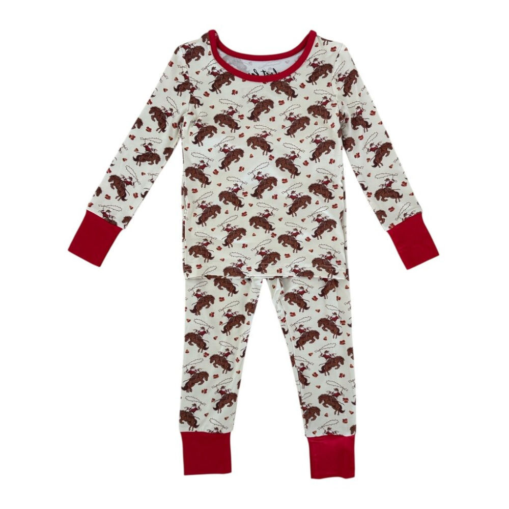 Bamboo two piece set || sleigh bells & saddles