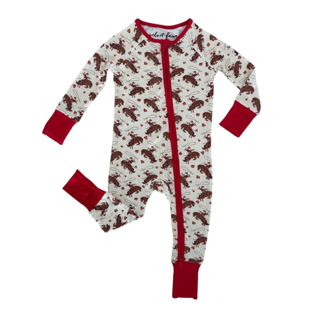 BAMBOO ZIPPER PAJAMA | SLEIGH BELLS