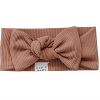 Dusty Rose Organic Ribbed Head Wrap