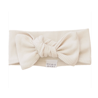 Vanilla Organic Cotton Ribbed Head Wrap