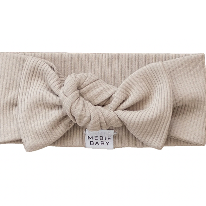 Oatmeal Organic Cotton Ribbed Head Wrap
