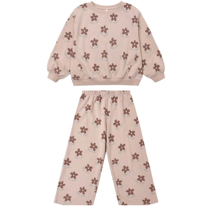 OVERSIZED SWEATSHIRT DAISY + TRACK PANT DAISY SET