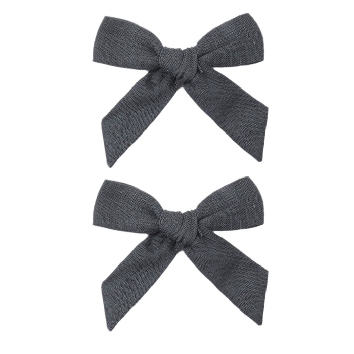 BOWS, SET OF 2 MIDNIGHT
