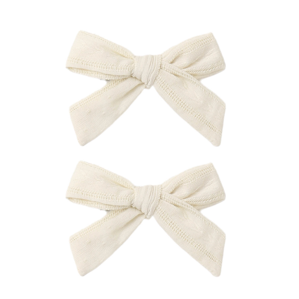 BOWS, SET OF 2 NATURAL